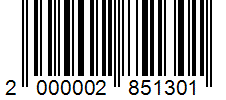 Barcode 2000002851301