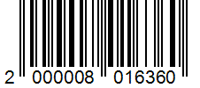 Barcode 2000008016360