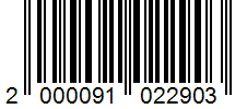 Barcode 2000091022903