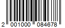 Barcode 2001000084678