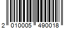 Barcode 2010005490018
