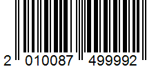 Barcode 2010087499992