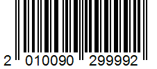 Barcode 2010090299992