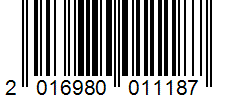 Barcode 2016980011187