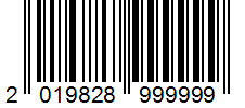 Barcode 2019828999999