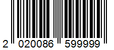 Barcode 2020086599999
