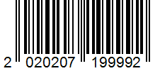 Barcode 2020207199992