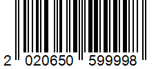 Barcode 2020650599998