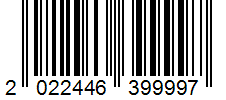 Barcode 2022446399997