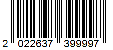Barcode 2022637399997
