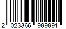Barcode 2023366999991