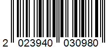 Barcode 2023940030980