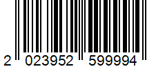 Barcode 2023952599994