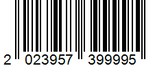 Barcode 2023957399995
