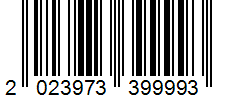 Barcode 2023973399993