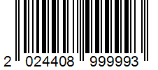 Barcode 2024408999993
