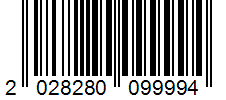 Barcode 2028280099994