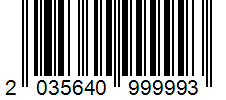 Barcode 2035640999993