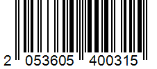 Barcode 2053605400315