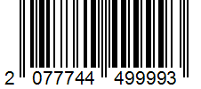 Barcode 2077744499993