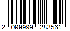 Barcode 2099999283561