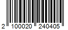 Barcode 2100020240405