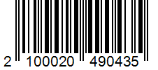 Barcode 2100020490435