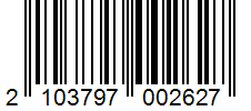 Barcode 2103797002627