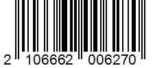 Barcode 2106662006270