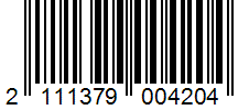 Barcode 2111379004204