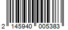 Barcode 2145940005383