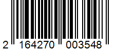 Barcode 2164270003548