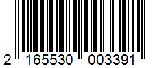 Barcode 2165530003391