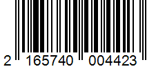 Barcode 2165740004423