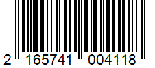 Barcode 2165741004118