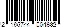 Barcode 2165744004832
