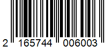 Barcode 2165744006003