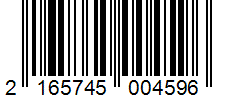 Barcode 2165745004596