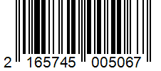 Barcode 2165745005067