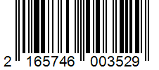 Barcode 2165746003529