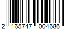 Barcode 2165747004686