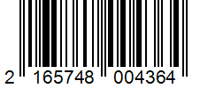 Barcode 2165748004364