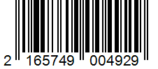Barcode 2165749004929
