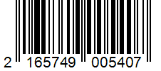 Barcode 2165749005407
