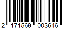 Barcode 2171569003646
