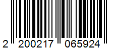 Barcode 2200217065924