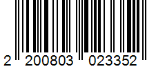 Barcode 2200803023352