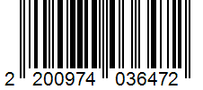 Barcode 2200974036472