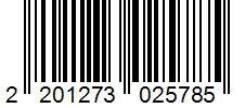 Barcode 2201273025785