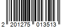 Barcode 2201275013513